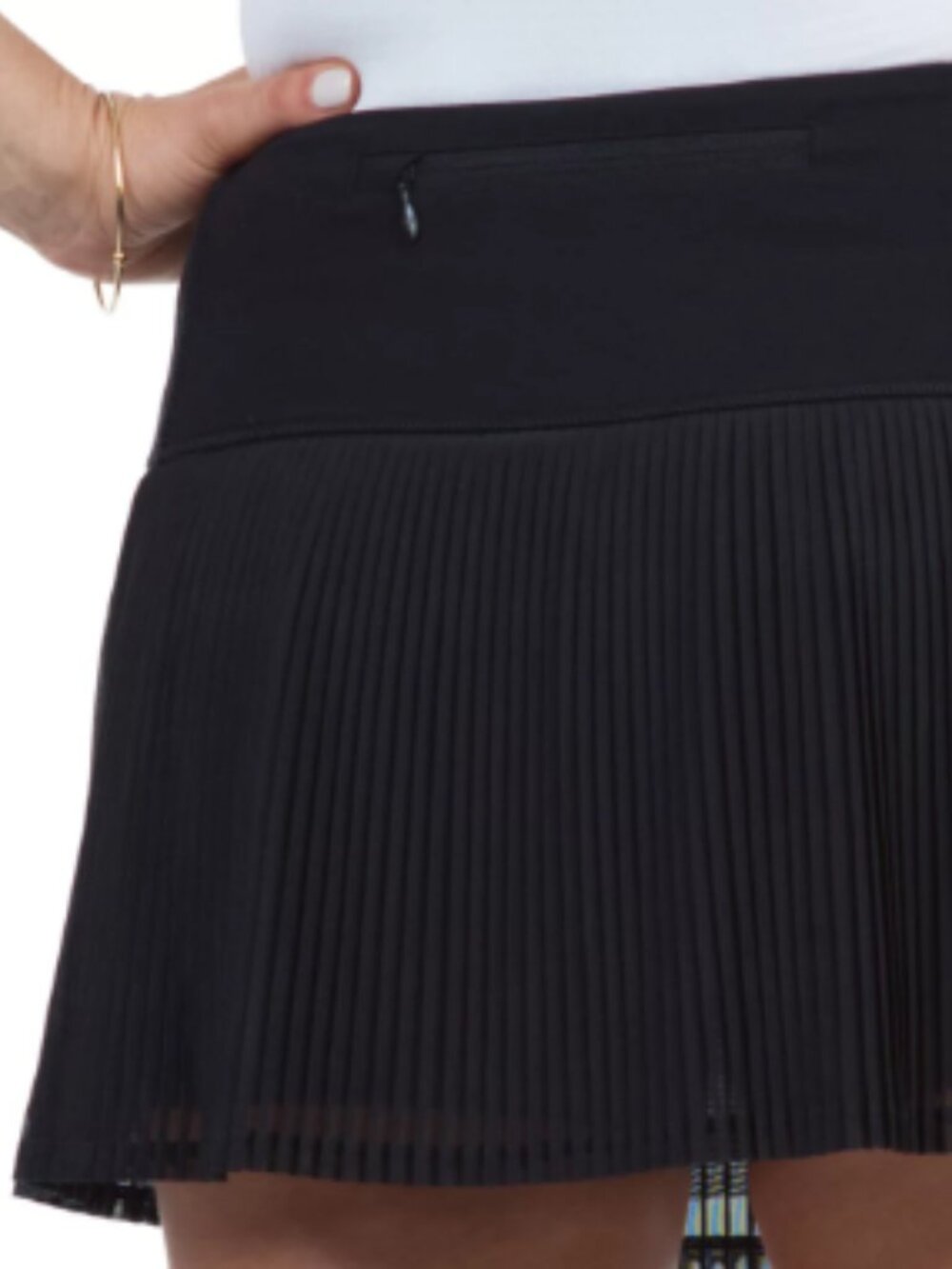 IBKUL Black Pleated Tennis Skort with Built-In Shorts S - Picture 13 of 13